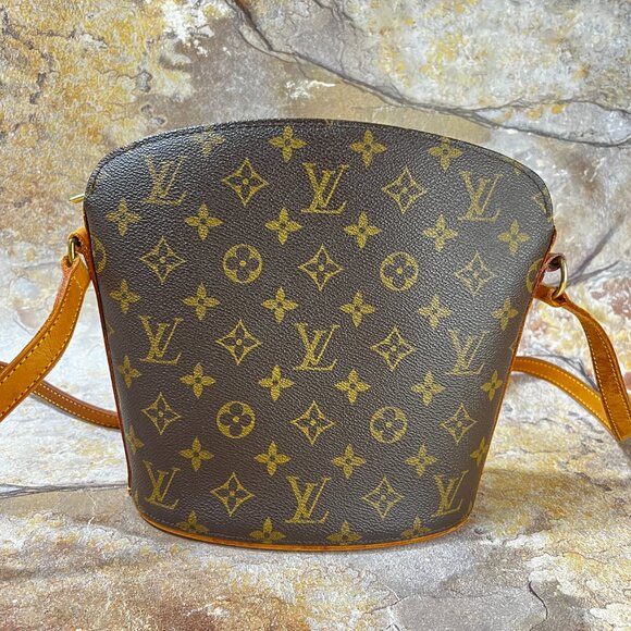 Louis Vuitton Drouot Crossbody Monogram Brown Shoulder Bag - Picture 2 of 12